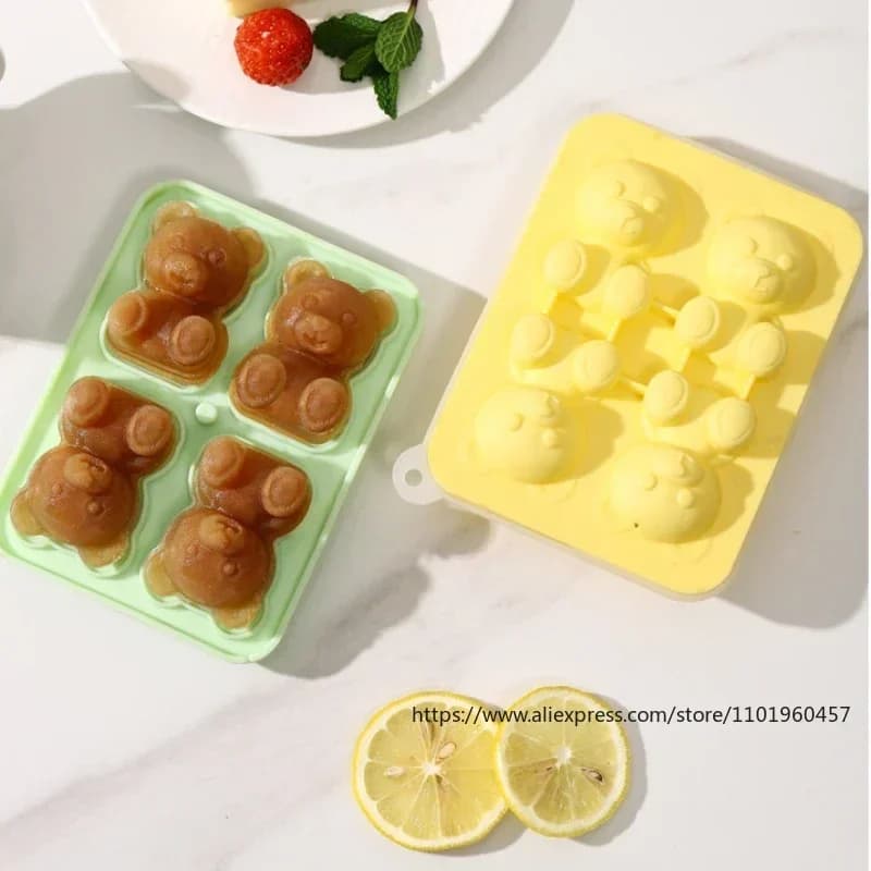Forma de Gelo Ursinho com Funil