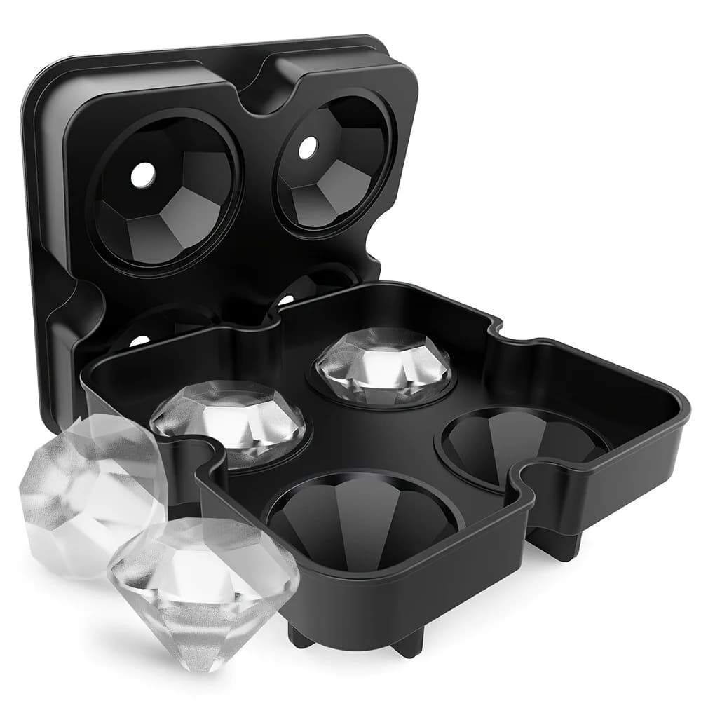 Forma de Cubos de Gelo Diamante