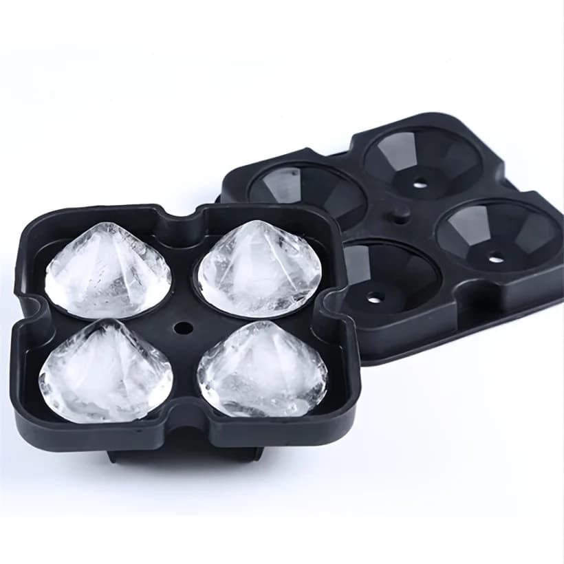 Forma de Cubos de Gelo Diamante