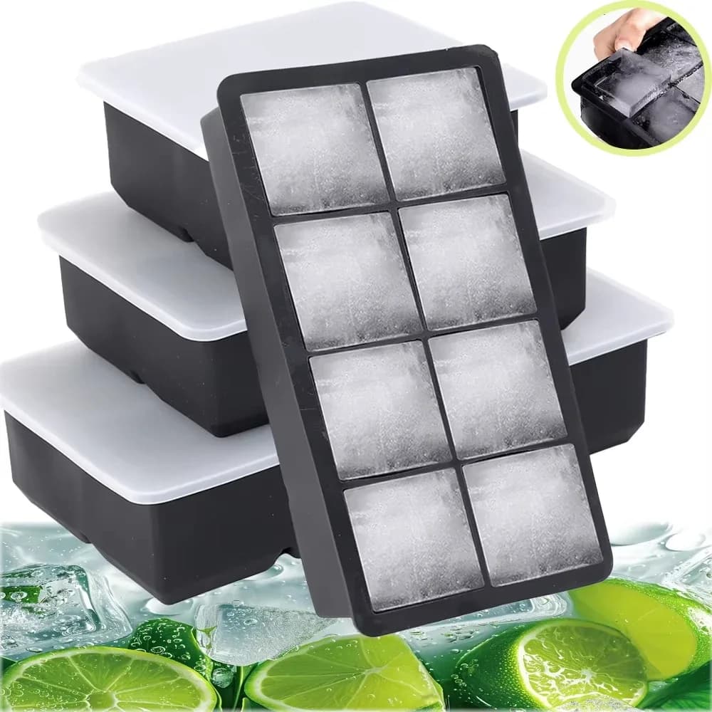 Forma grande para cubos de gelo quadrados