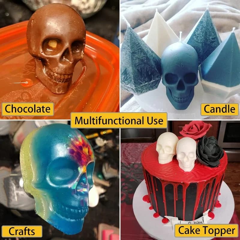 Forma de Bola de Gelo Caveira 3D