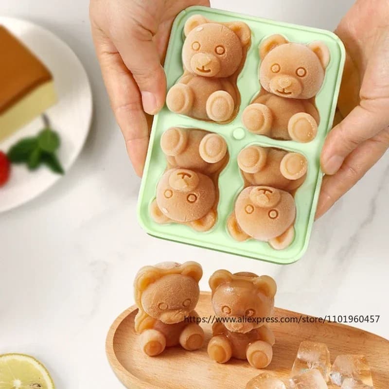 Forma de Gelo Ursinho com Funil